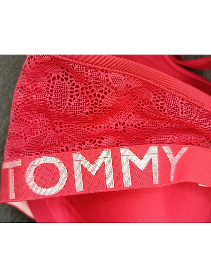 Dámská podprsenka model 21055765 bordová - Tommy Hilfiger Dámská podprsenka model 21055765 bordová - Tommy Hilfiger