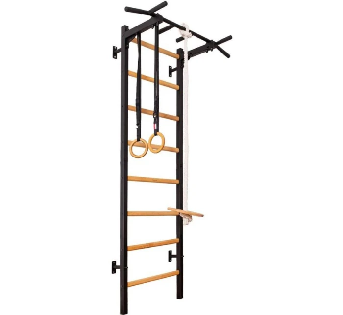 DŘEVĚNÝ KOVOVÝ GYMNASTICKÝ ŽEBŘÍK S DŘEVĚNOU HRAZDOU A PŘÍSLUŠENSTVÍM BENCHK 221B A076 DŘEVĚNÝ KOVOVÝ GYMNASTICKÝ ŽEBŘÍK S DŘEVĚNOU HRAZDOU A PŘÍSLUŠENSTVÍM BENCHK 221B A076