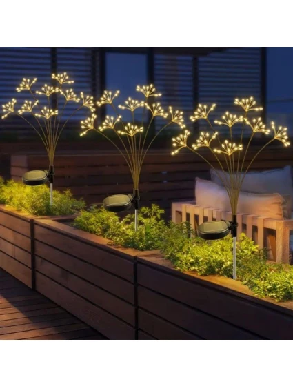 SOLÁRNÍ LUCERNA DMYCHADLO STROM OHŇOSTROJE 72CM 60 VEDL