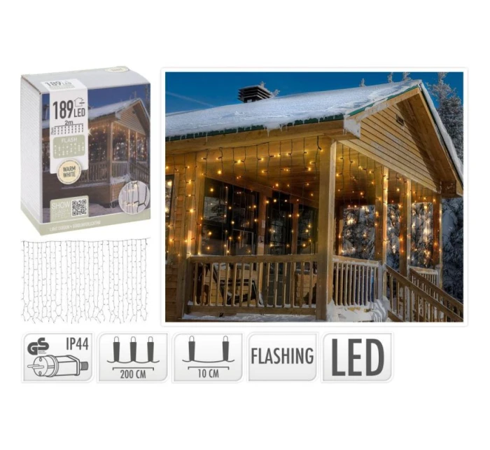 LAMPKI CHOINKOWE LED CIEPŁY BIAŁY FLASH model 21832469 LAMPKI CHOINKOWE LED CIEPŁY BIAŁY FLASH model 21832469