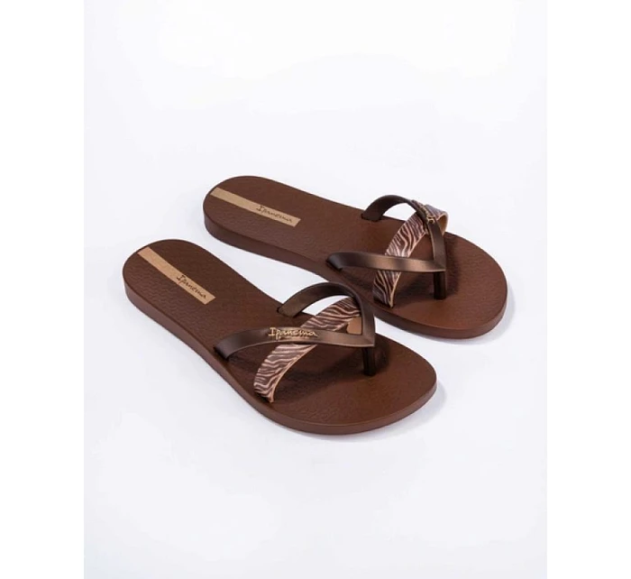 Ipanema dámské žabky Kirei módní pohodlné hnědé na pláž dámské