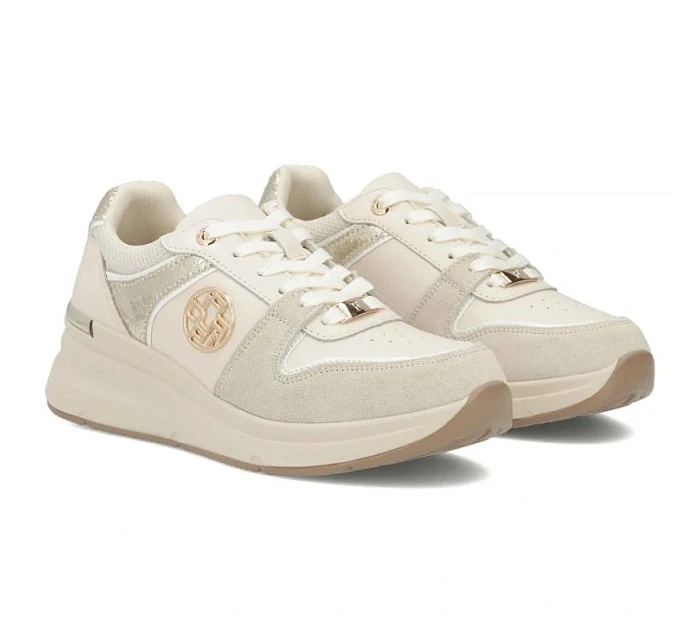 Dámské kožené polobotky béžové Filippo DP7769 dámské