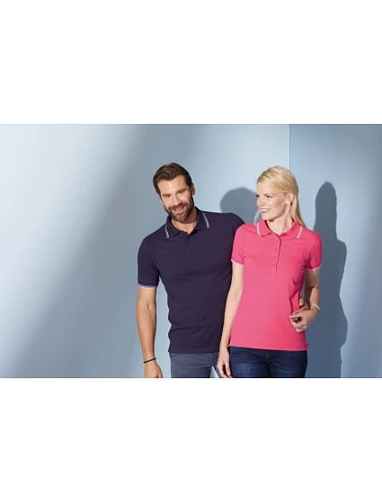 JN Pánské piqué polo 02.0 white/navy model 22494705 - Daiber JN Pánské piqué polo 02.0 white/navy model 22494705 - Daiber