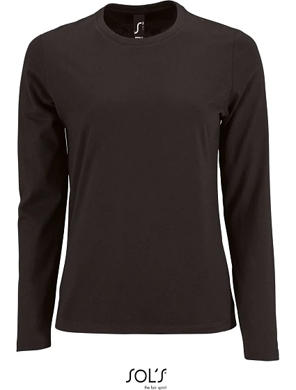 SOL'S Imperial LSL Women Dámské tričko s dlouhým rukávem 25.2075 deep black SOL'S Imperial LSL Women Dámské tričko s dlouhým rukávem 25.2075 deep black
