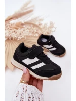 Dětské Sneakersy Sportovní Boty Na Suchý Zip Černé model 21700737 - Boto Dětské Sneakersy Sportovní Boty Na Suchý Zip Černé model 21700737 - Boto