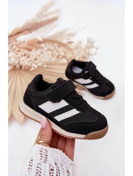 Dětské Sneakersy Sportovní Boty Na Suchý Zip Černé model 21700737 - Boto