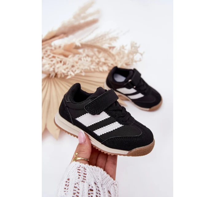 Dětské Sneakersy Sportovní Boty Na Suchý Zip Černé model 21700737 - Boto Dětské Sneakersy Sportovní Boty Na Suchý Zip Černé model 21700737 - Boto