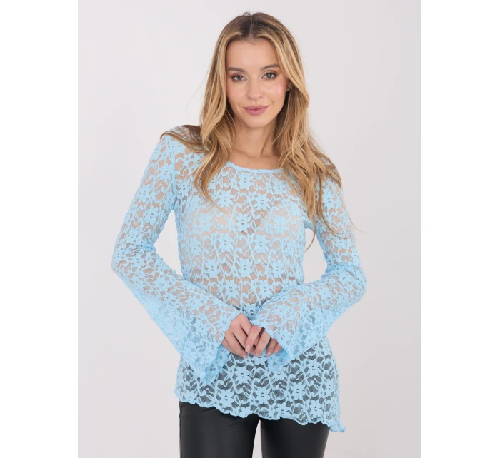 Bluzka PM BZ model 21821427 jasny niebieski - FPrice Bluzka PM BZ model 21821427 jasny niebieski - FPrice