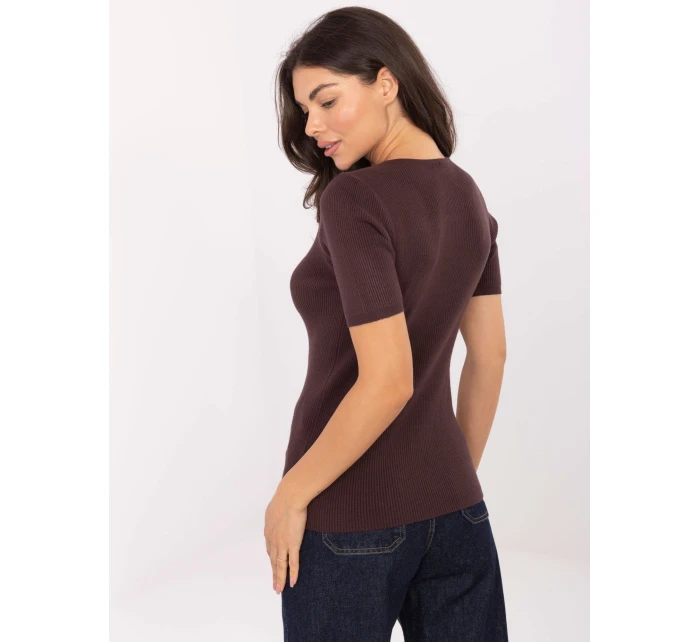 Sweter PM SW B model 21334773 ciemny brązowy - FPrice