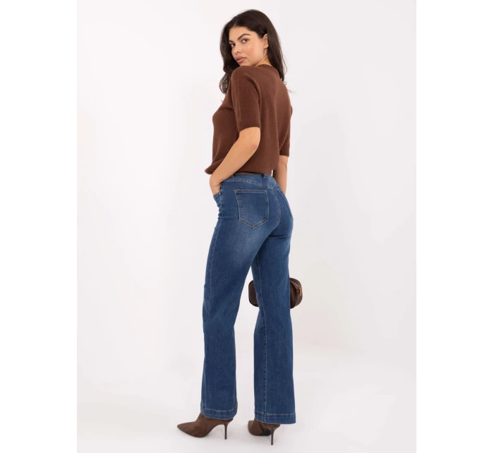 Spodnie jeans SP  ciemny niebieski model 21734308 - FPrice