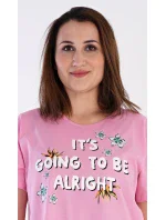 Dámská noční košile s krátkým rukávem model 20262796 - Vienetta Dámská noční košile s krátkým rukávem model 20262796 - Vienetta