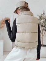 Dámská prošívaná vesta URBANELLE béžová FashionStreet TY4973