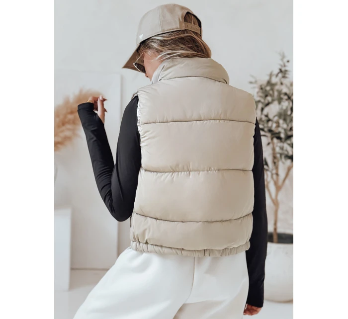 Dámská prošívaná vesta URBANELLE béžová FashionStreet TY4973
