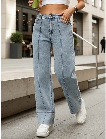 Jeansy damskie  stan niebieskie model 22123837 - FashionStreet