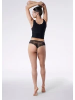 Dámské kalhotky Julimex Tanga Peggy Brown S-XL Dámské kalhotky Julimex Tanga Peggy Brown S-XL