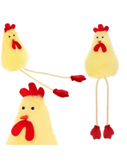 SEDÍCÍ SLEPICE 18CM JARNÍ DEKORACE