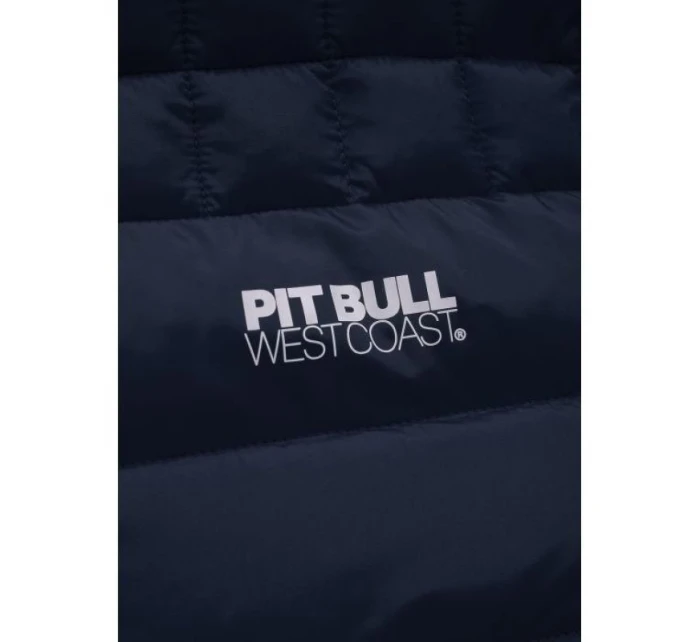 Pit Bull West Coast Padded model 21927423 pánská zimní bunda tmavě modrá s kapucí