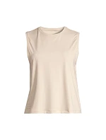 Dámské tričko CASALL Graphic Tank, barva: béžová