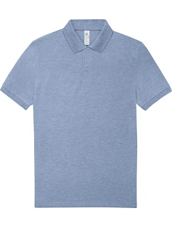 B&C My Polo 210 Piqué polo z těžké bavlny 01.U426 heather blue