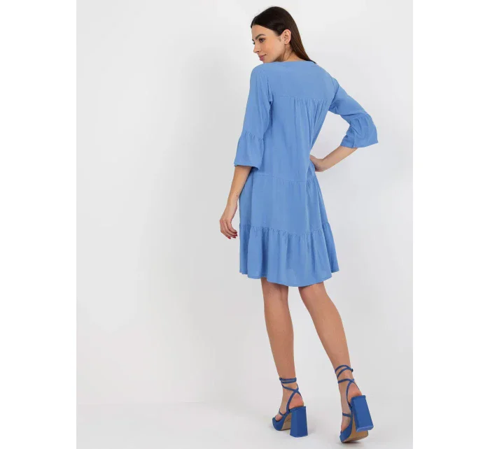 Šaty D73761M30214C modré