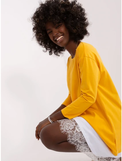 Sukienka EM SK HS 20 model 18835637 ciemny żółty - FPrice