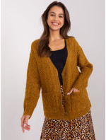 Sweter AT SW 2358.31 ciemny żółty