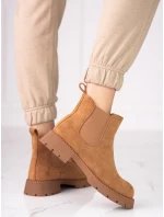 Jedinečné černé kotníčkové boty dámské na plochém podpatku Jedinečné černé kotníčkové boty dámské na plochém podpatku