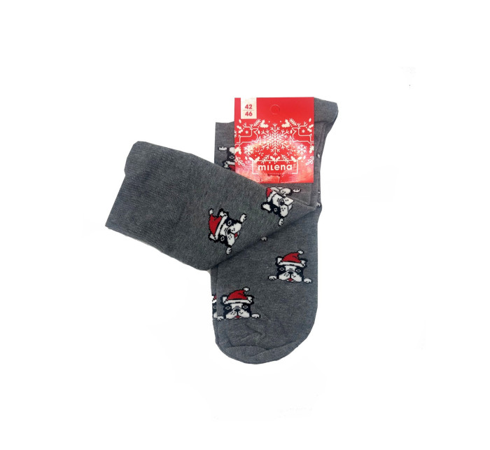 Pánské ponožky Milena 1290 Vánoční 38-46