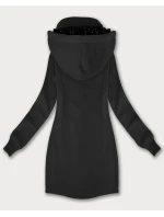 Dámská mikina v grafitové barvě s kapucí a se stojáčkem LHD (AMG-171)