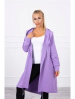 Fialová bunda s potiskem