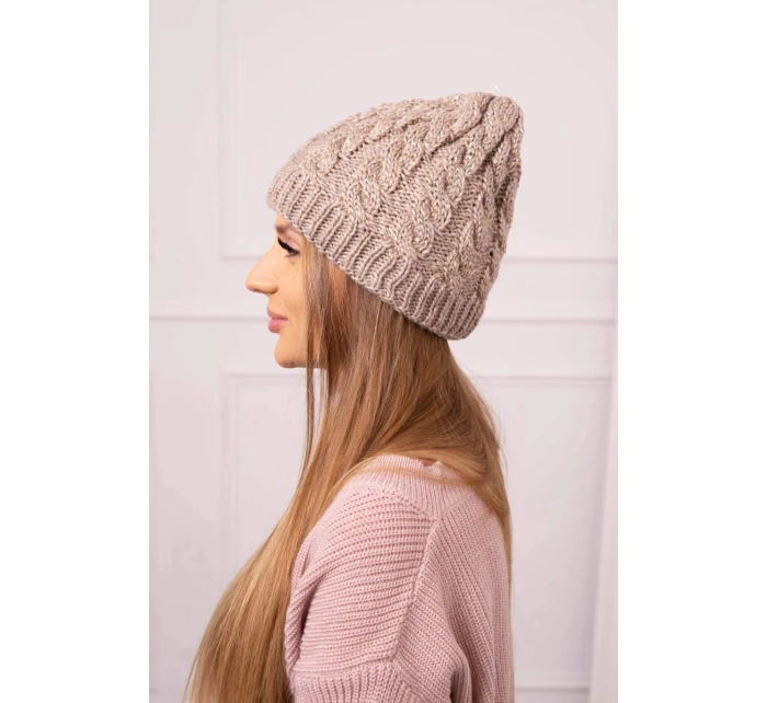 Dámská čepice Kalina K362 tmavě béžová Dámská čepice Kalina K362 tmavě béžová