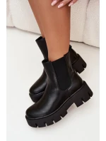 Dámské kotníkové boty s zipem Vyhřívané Eko kůže Černé Fivienne Dámské kotníkové boty s zipem Vyhřívané Eko kůže Černé Fivienne