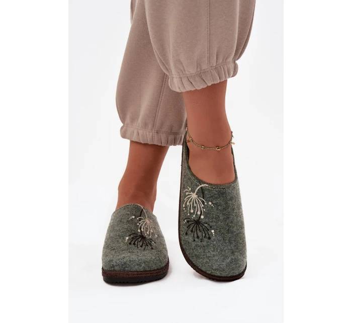 Dámská domácí obuv pantofle model 21714615 zelené - Inblu