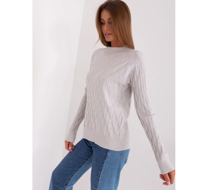 Sweter AT SW model 18895599 jasny szary - FPrice