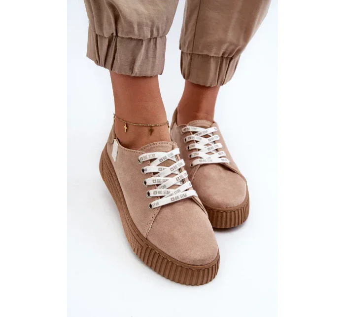 Dámské tenisky MEMORY FOAM SYSTEM BIG STAR Tmavě béžové Dámské tenisky MEMORY FOAM SYSTEM BIG STAR Tmavě béžové