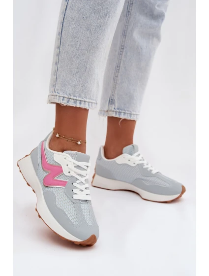 Dámské sportovní boty na platformě – modré Janelora Dámské sportovní boty na platformě – modré Janelora