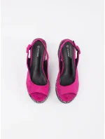Dámské sandály na klínku FL1628 Fuchsie - GOODIN