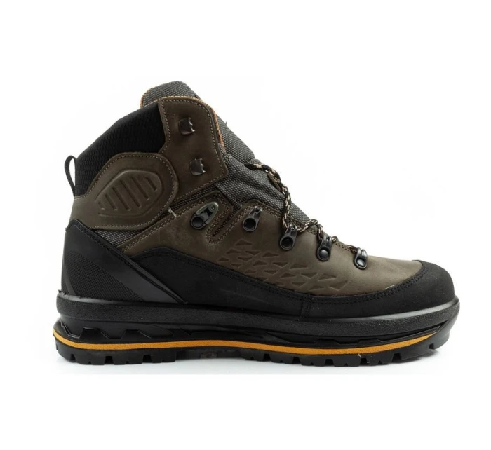 model 21479880 pánské trekové boty kožené nepromokavé kotníkové boty - Grisport