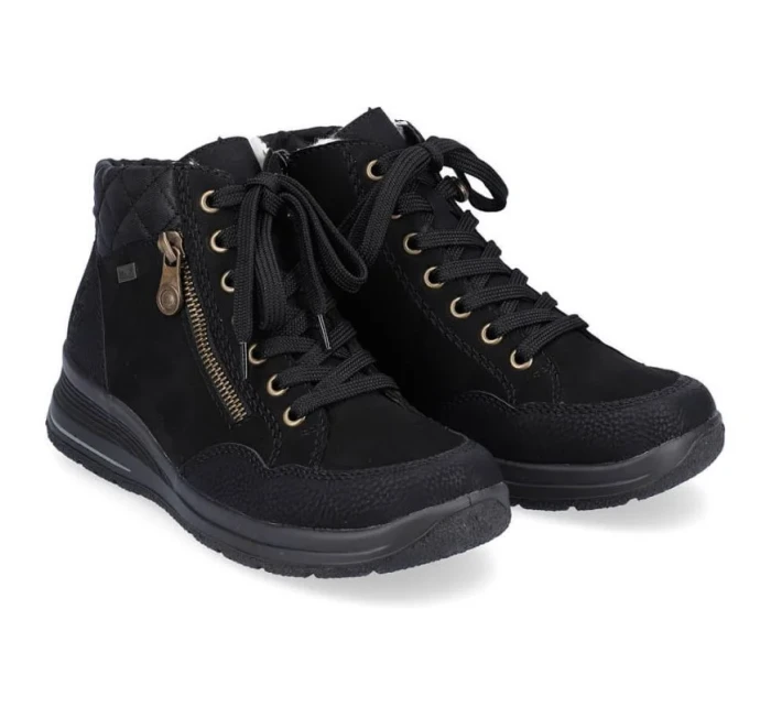 Nepromokavé kožené zateplené boty Rieker W RKR567 Nepromokavé kožené zateplené boty Rieker W RKR567