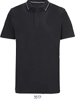 NEOBLU Orel Unisex piqué polo z těžké bavlny 24.4337 deep black