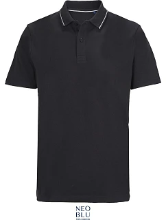 NEOBLU Orel Unisex piqué polo z těžké bavlny 24.4337 deep black