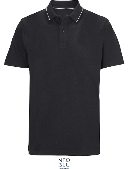 NEOBLU Orel Unisex piqué polo z těžké bavlny 24.4337 deep black NEOBLU Orel Unisex piqué polo z těžké bavlny 24.4337 deep black