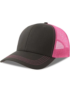 Atlantis Headwear Sonic-S 6 panelová Trucker kšiltovka 33.0259 dark grey/fuchsia fluo
