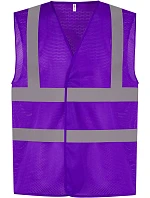 HVW 120 HiVis síťovaná bezpečnostní vesta model 22502273 purple - Yoko HVW 120 HiVis síťovaná bezpečnostní vesta model 22502273 purple - Yoko