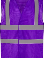 Yoko HVW 120 Hi-Vis síťovaná bezpečnostní vesta 79.W120 purple