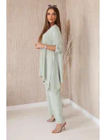 Sada halenky + kalhot s přívěskem tmavá máta Sada halenky + kalhot s přívěskem tmavá máta