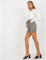 Dámské šortky LK SN  béžové a bílé model 17899865 - FPrice