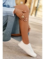 Dámské plátěné tenisky Big Star – bílé