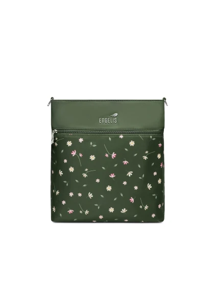 Dámská crossbody kabelka na kočárek Vuch Amma Flowers Green Dámská crossbody kabelka na kočárek Vuch Amma Flowers Green
