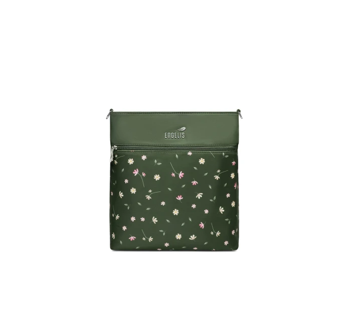 Dámská crossbody kabelka na kočárek Vuch Amma Flowers Green Dámská crossbody kabelka na kočárek Vuch Amma Flowers Green